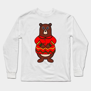 Funny Bear Beary Christmas Long Sleeve T-Shirt